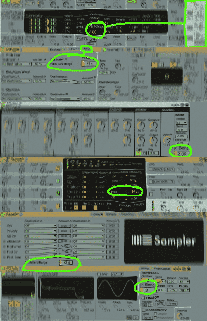 PB Ranges on Instruments – Subaqueous Music