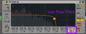 EQ8 Lowpass Filter Ableton LIve