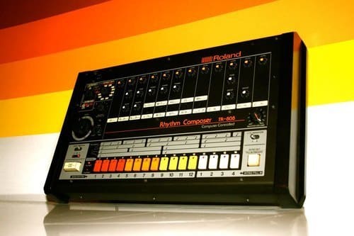 Vintage 808 drum machine